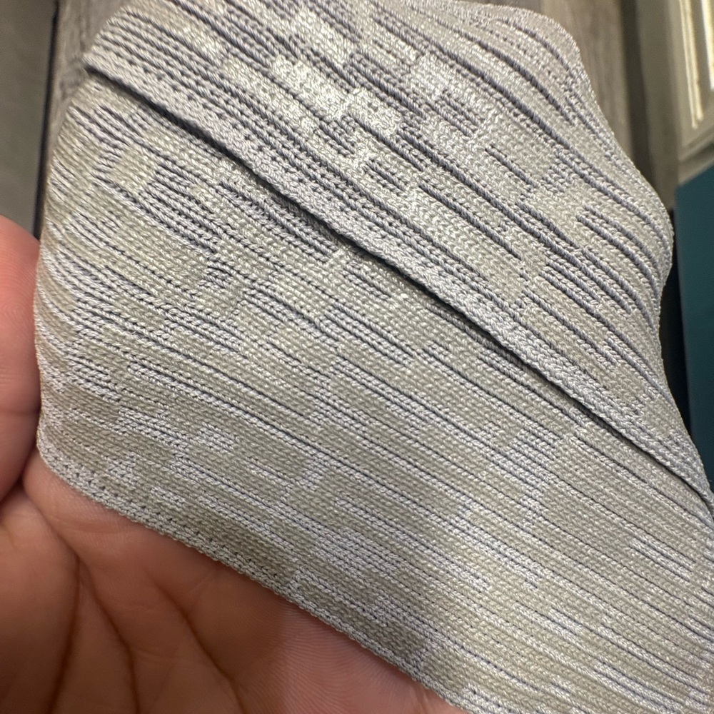 Ellie Major Textured A-Line Knit Skirt - Metallic Light Gray - Picture 11 of 12